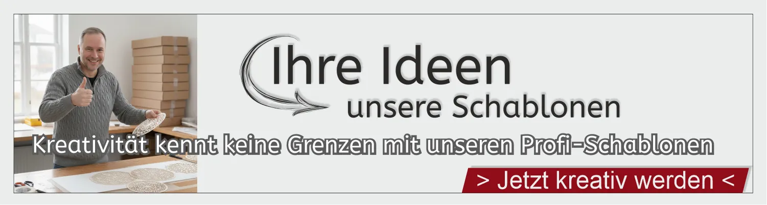 wieder verwendbare Schablonen vom SchablonenProfi - gibt es hier!